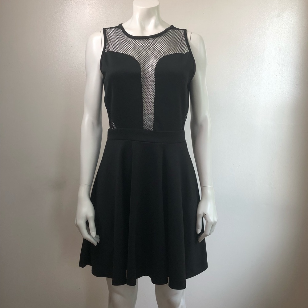 Black Arden B dress w/mesh detail